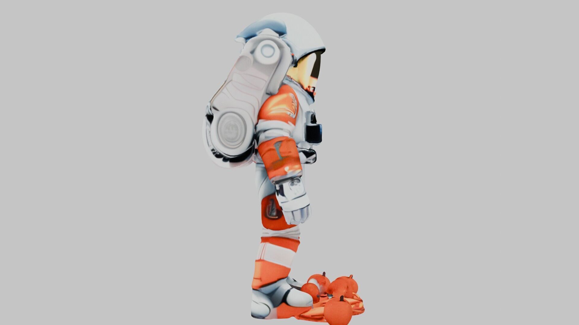 Detailed 3D Astronaut Model - Explore the Cosmos Low-poly 3D model_2