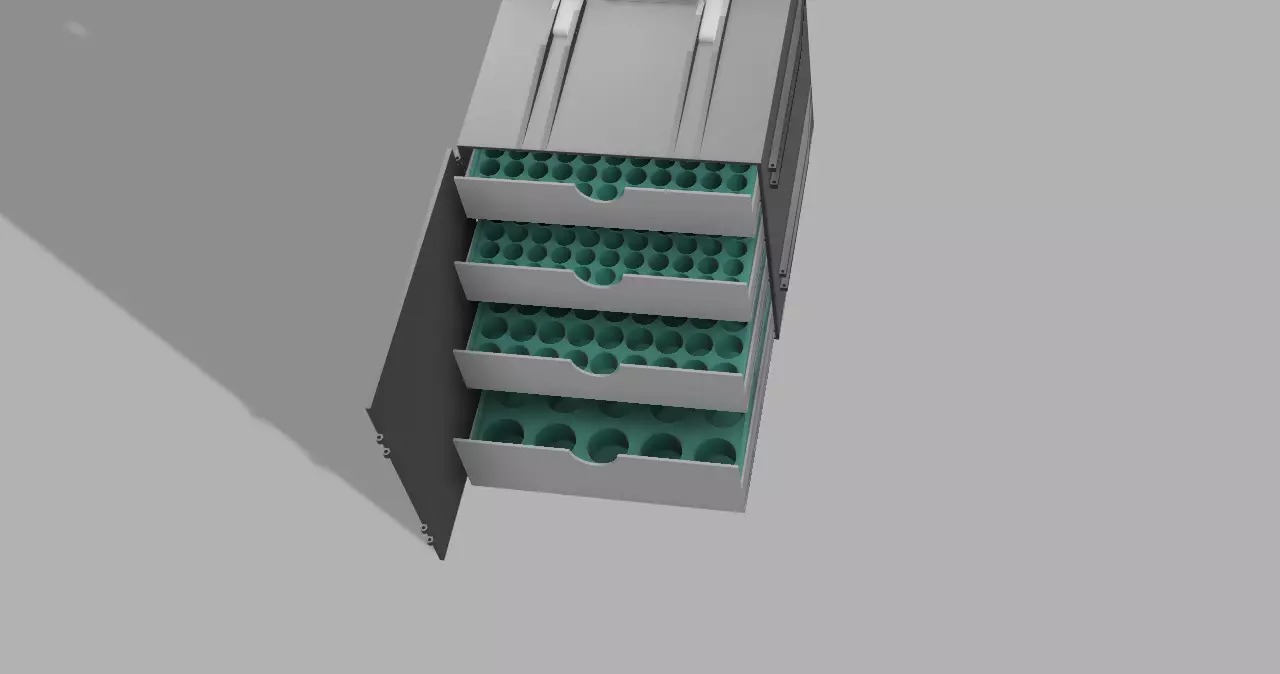Storage box for 3 10 30 ml vials 3D print model_2