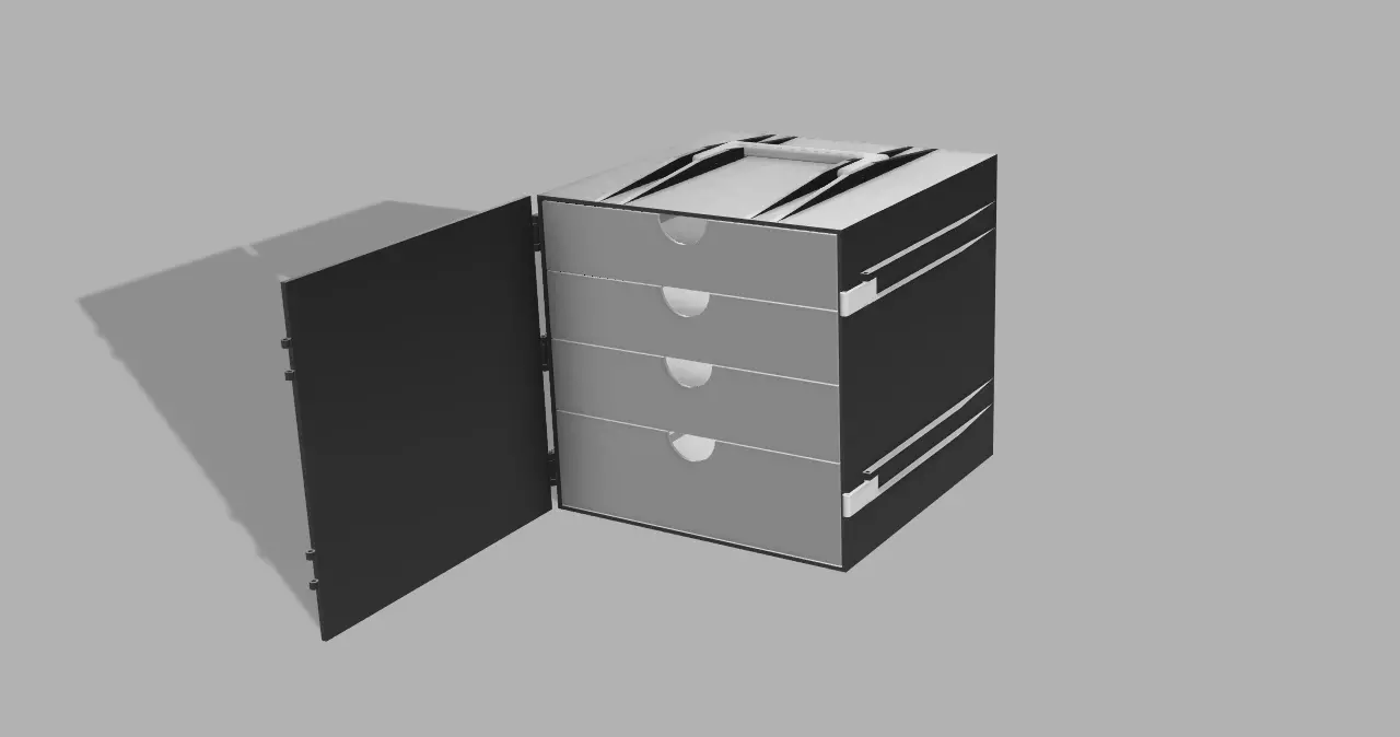 Storage box for 3 10 30 ml vials 3D print model_4