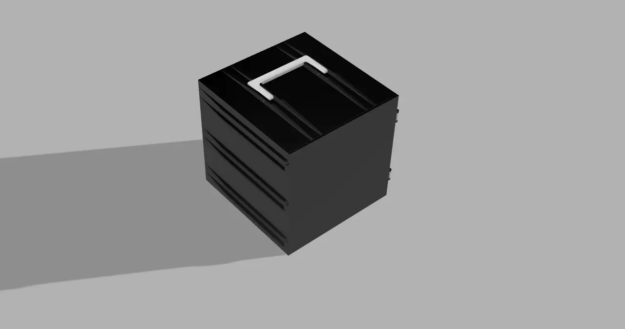 Storage box for 3 10 30 ml vials 3D print model_1