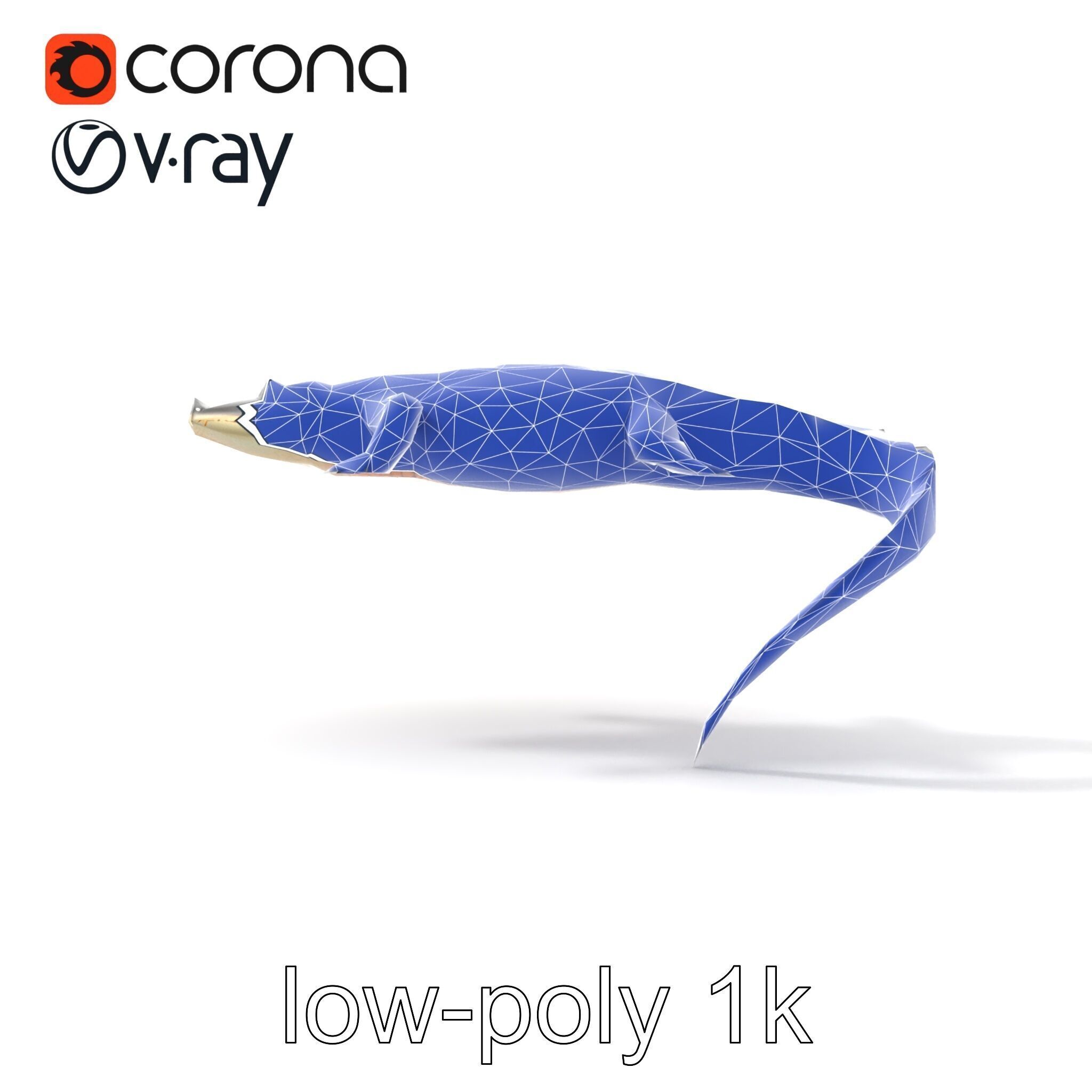 Nile Crocodile Detailed Scale Model Pack Low-poly 3D model_32