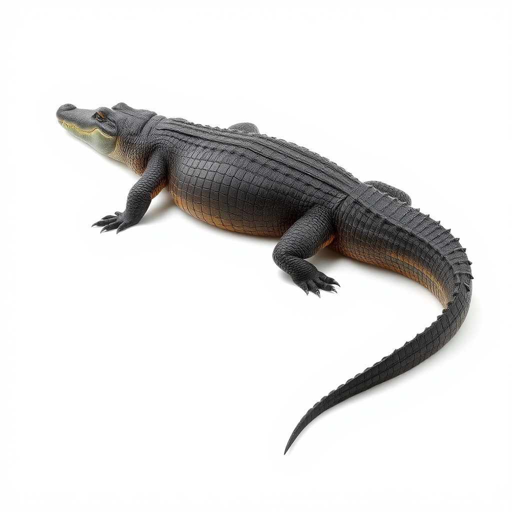 Nile Crocodile Detailed Scale Model Pack Low-poly 3D model_4