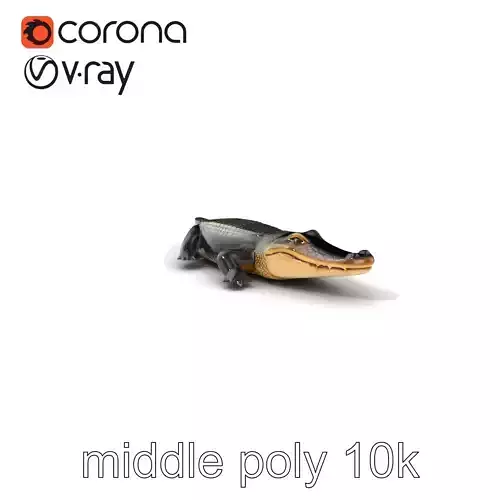 Chinese Alligator Detailed Scale Texture model pack