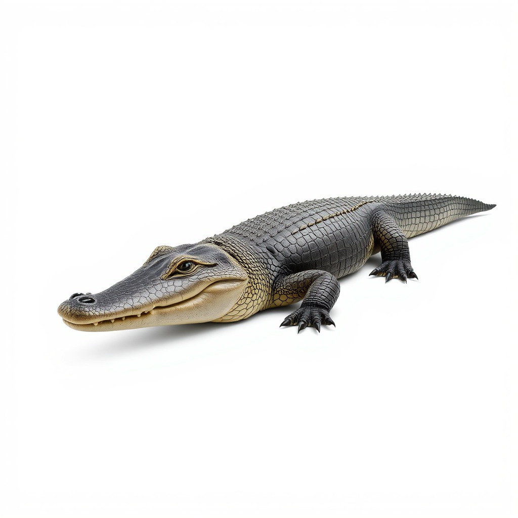 Chinese Alligator Detailed Scale Texture model pack Low-poly 3D model_4