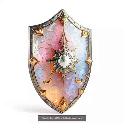 Mystical Shield Array 3D Model Collection