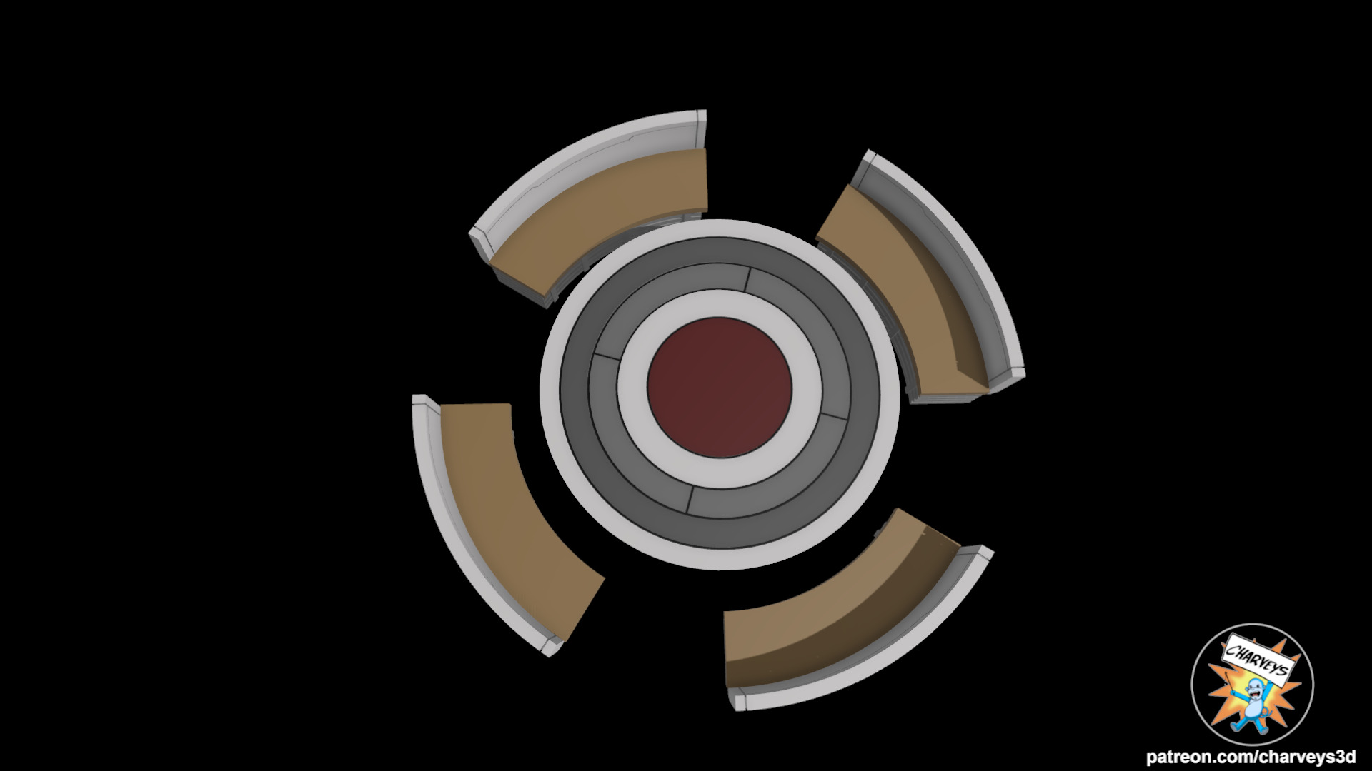 Star Wars T6 Shuttle Table and Benches for 4 and 6  inch figures 3D print model_3