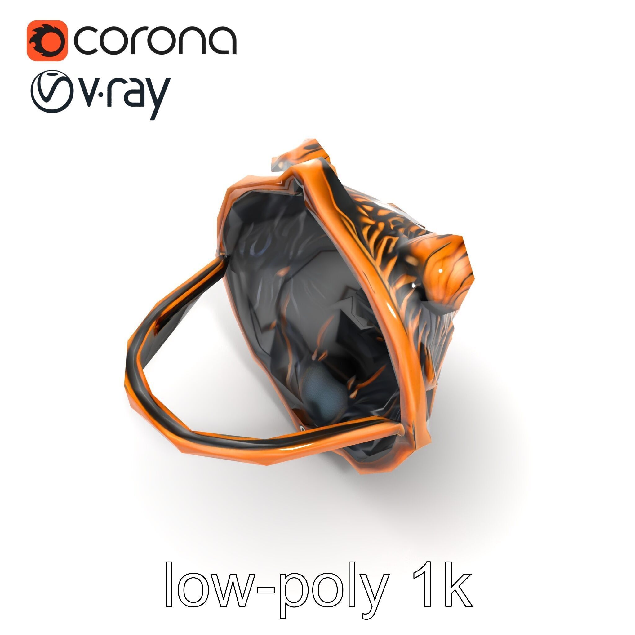 Bear Head Door Knocker Bronze Finish model pack Low-poly 3D model_30