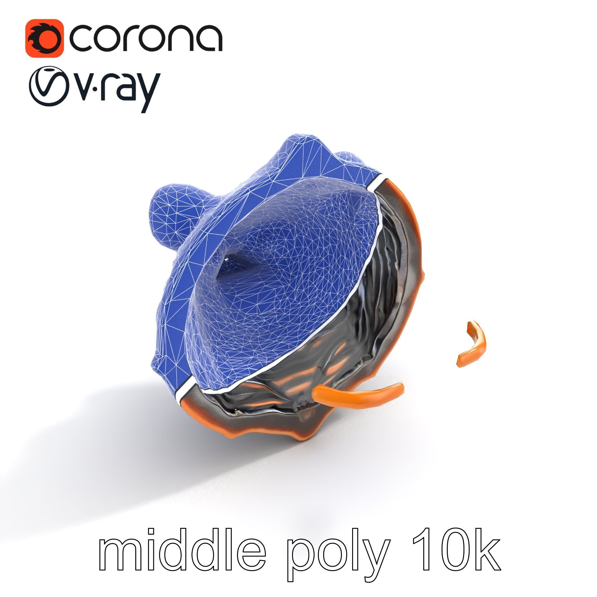 Bear Head Door Knocker Bronze Finish model pack Low-poly 3D model_26