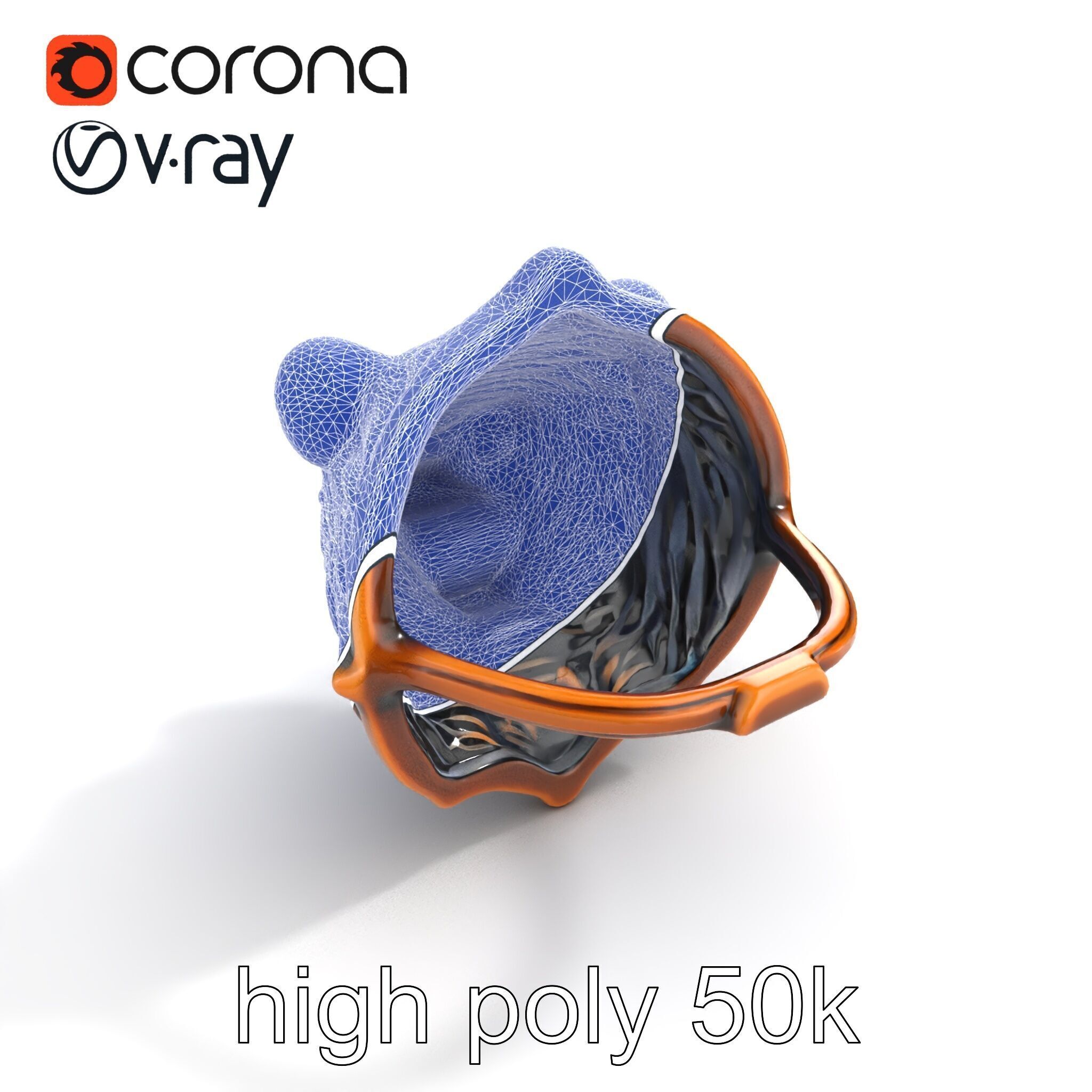 Bear Head Door Knocker Bronze Finish model pack Low-poly 3D model_20