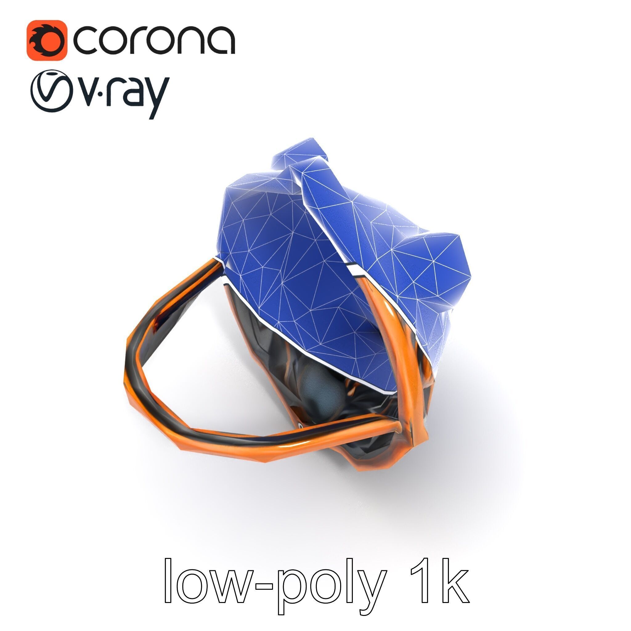 Bear Head Door Knocker Bronze Finish model pack Low-poly 3D model_14