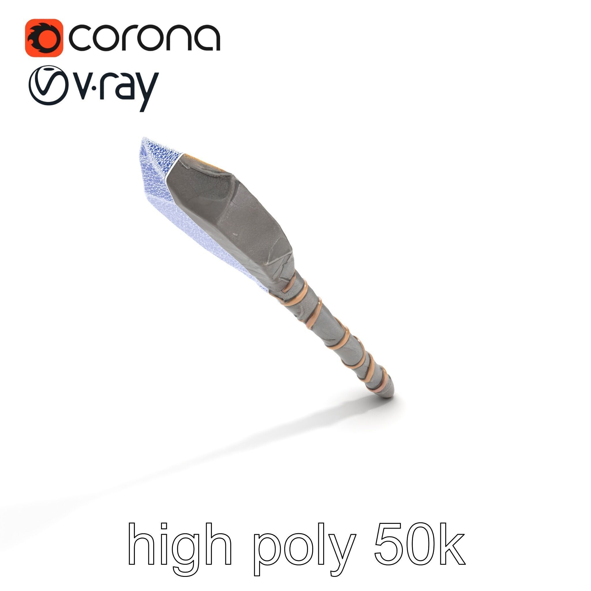 Meteorite Celestial Wand model pack Low-poly 3D model_15