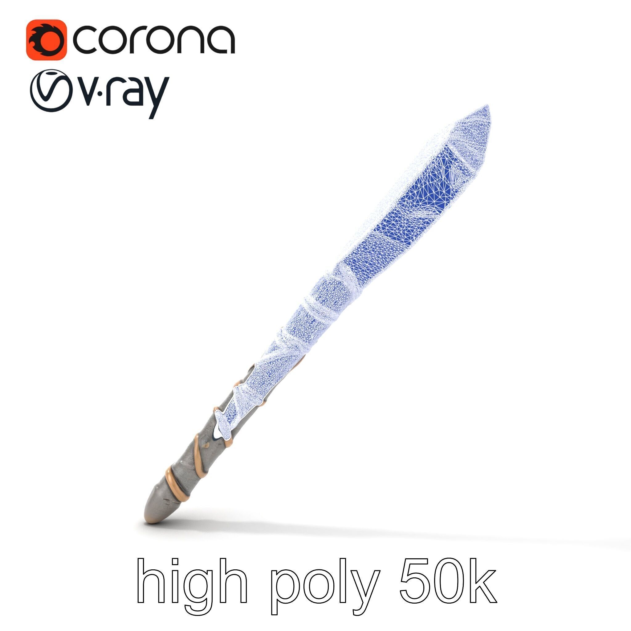 Meteorite Celestial Wand model pack Low-poly 3D model_21