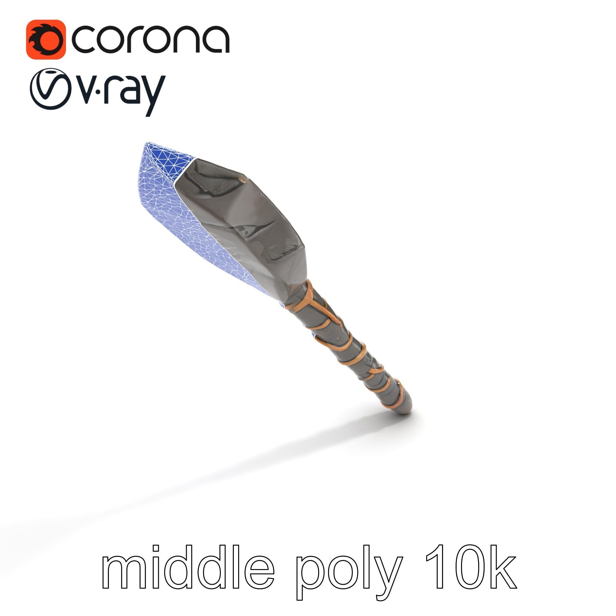 Meteorite Celestial Wand model pack Low-poly 3D model_13