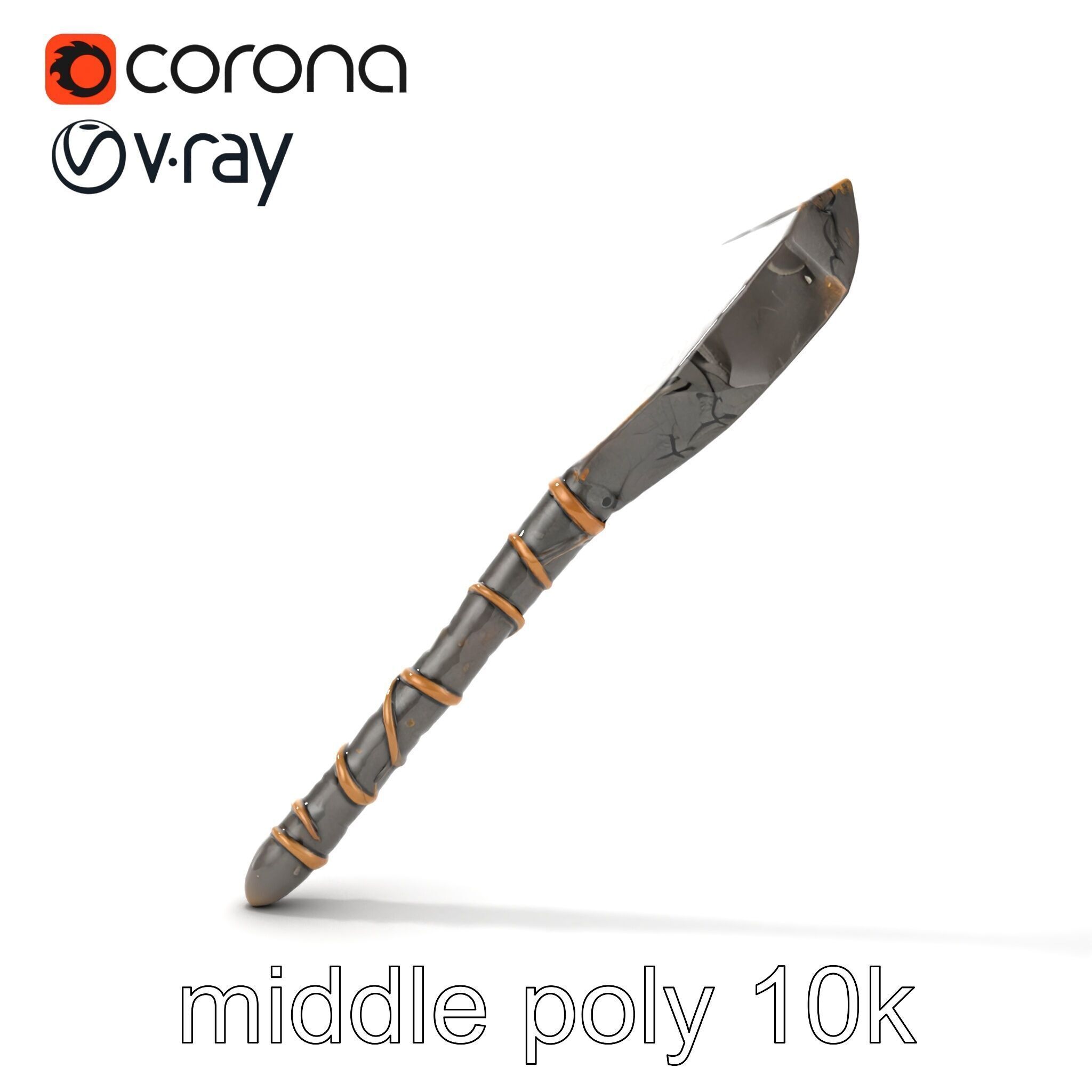 Meteorite Celestial Wand model pack Low-poly 3D model_16