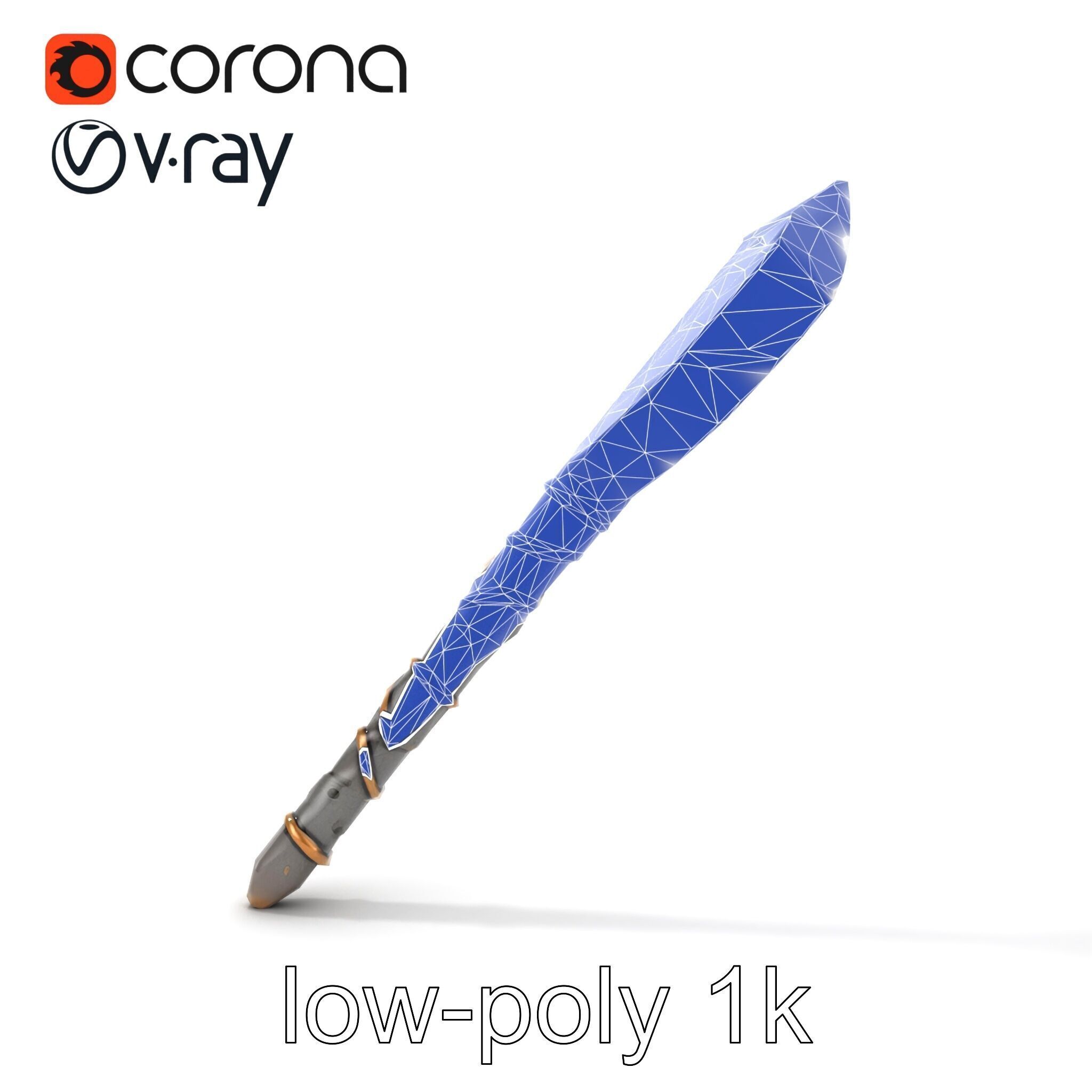 Meteorite Celestial Wand model pack Low-poly 3D model_25