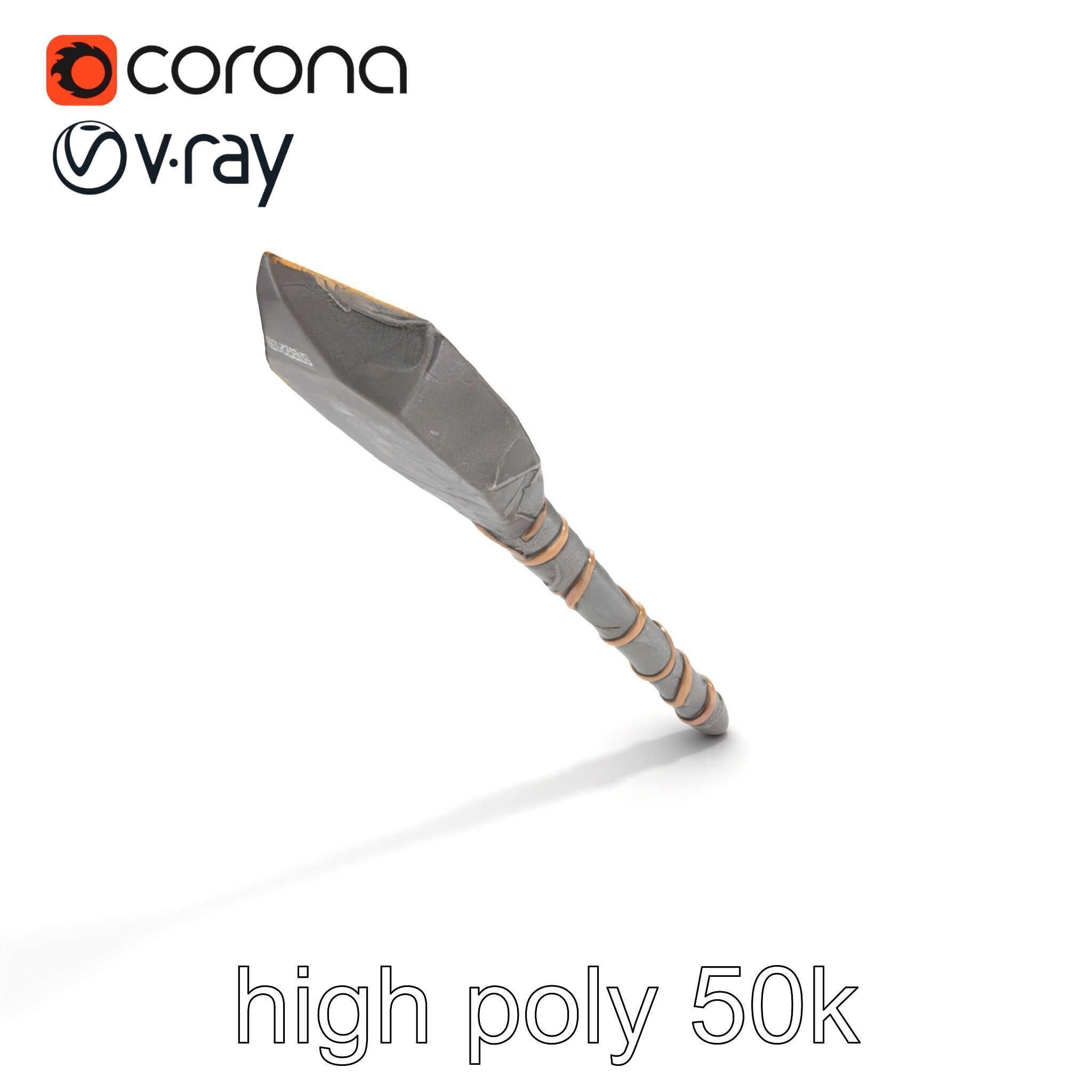 Meteorite Celestial Wand model pack Low-poly 3D model_20