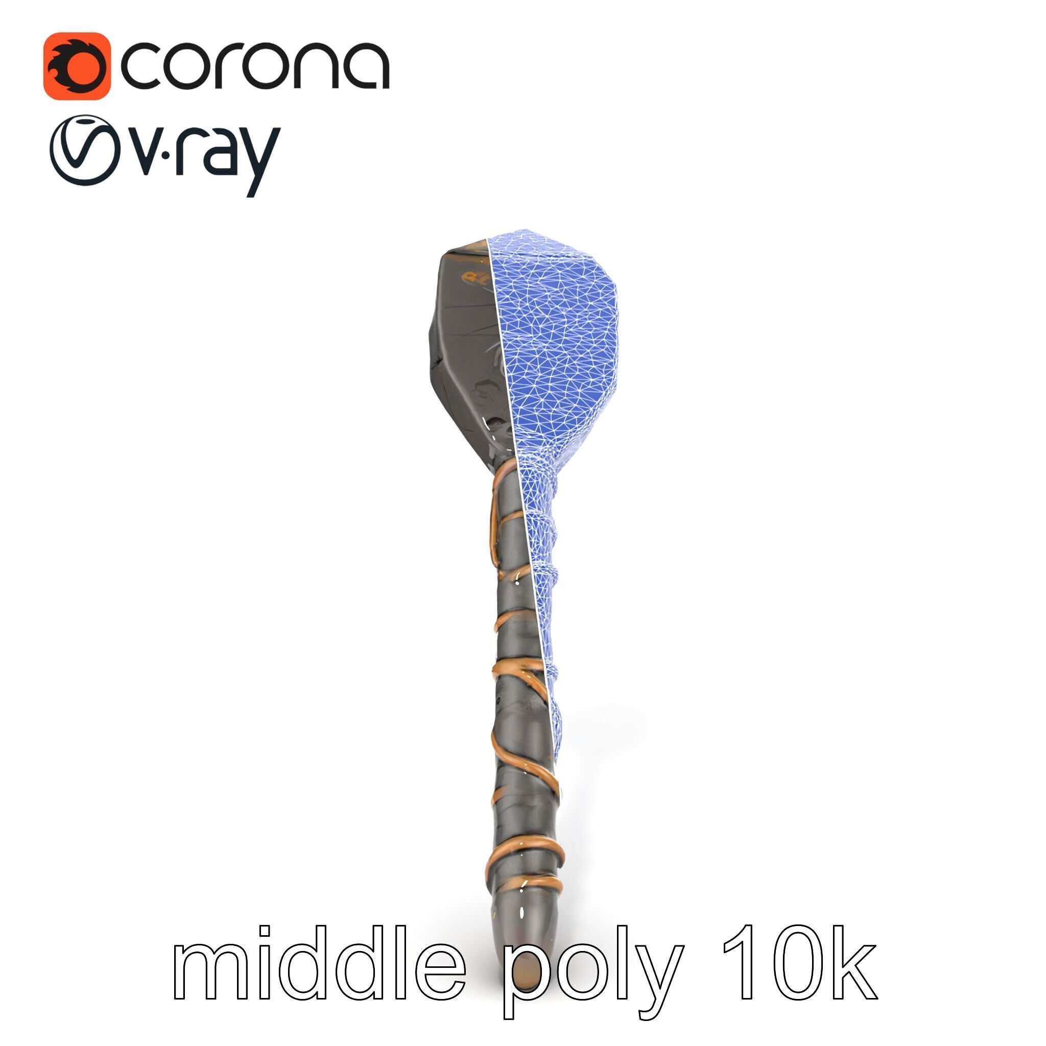Meteorite Celestial Wand model pack Low-poly 3D model_18
