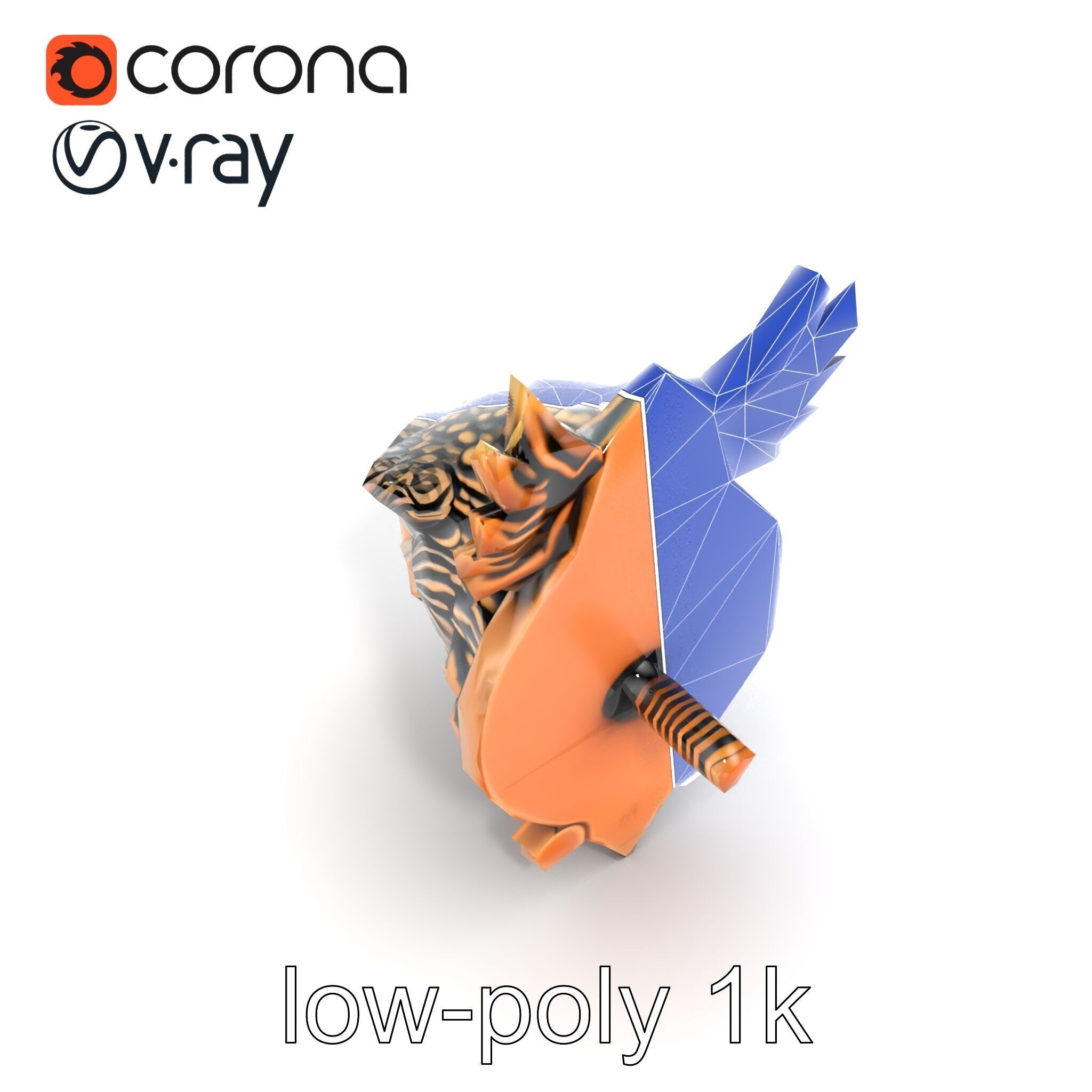 Eagle Head Door Knocker Sculpture model pack Low-poly 3D model_22