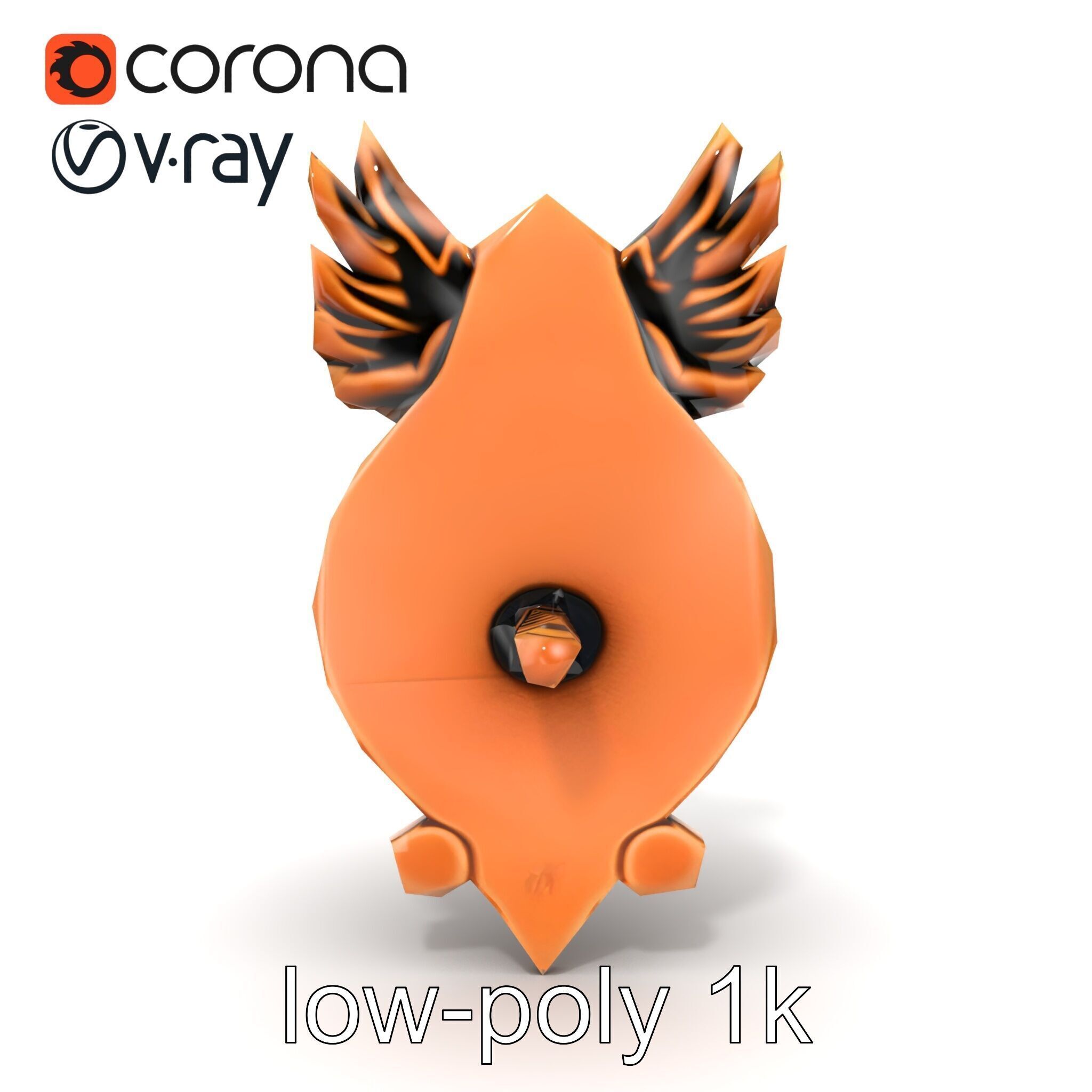 Eagle Head Door Knocker Sculpture model pack Low-poly 3D model_23