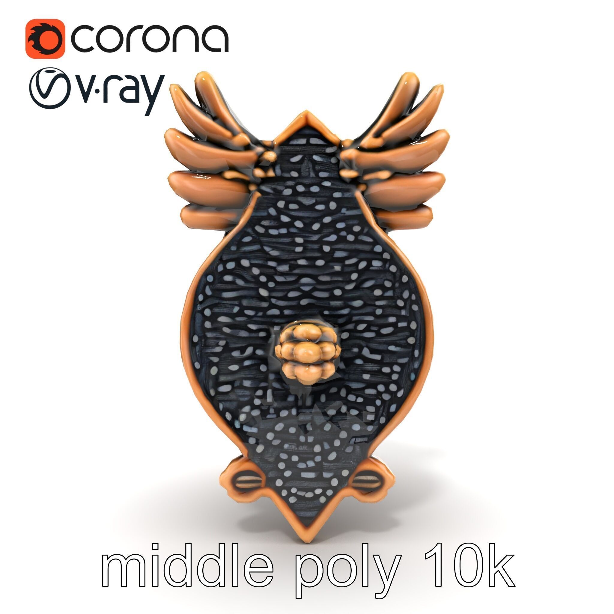 Eagle Head Door Knocker Sculpture model pack Low-poly 3D model_21