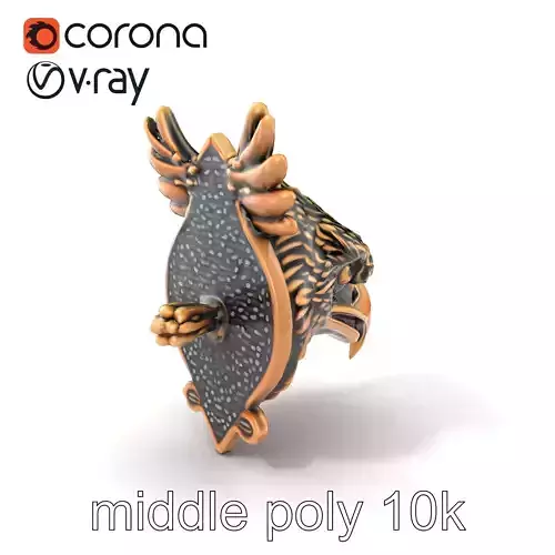 Eagle Head Door Knocker Sculpture model pack