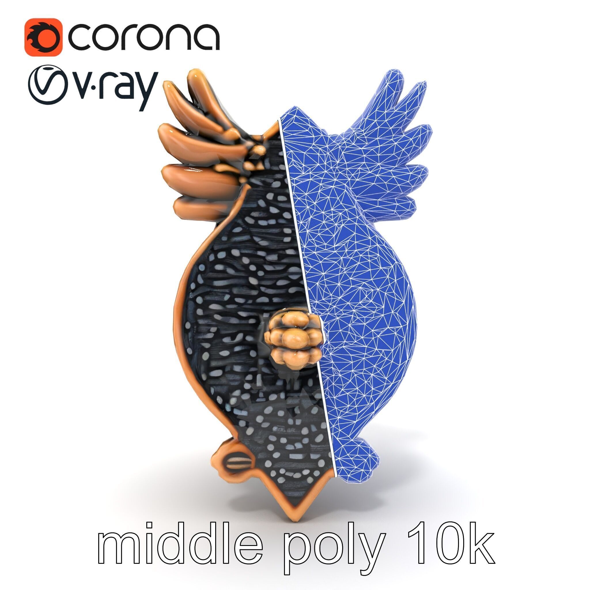 Eagle Head Door Knocker Sculpture model pack Low-poly 3D model_30