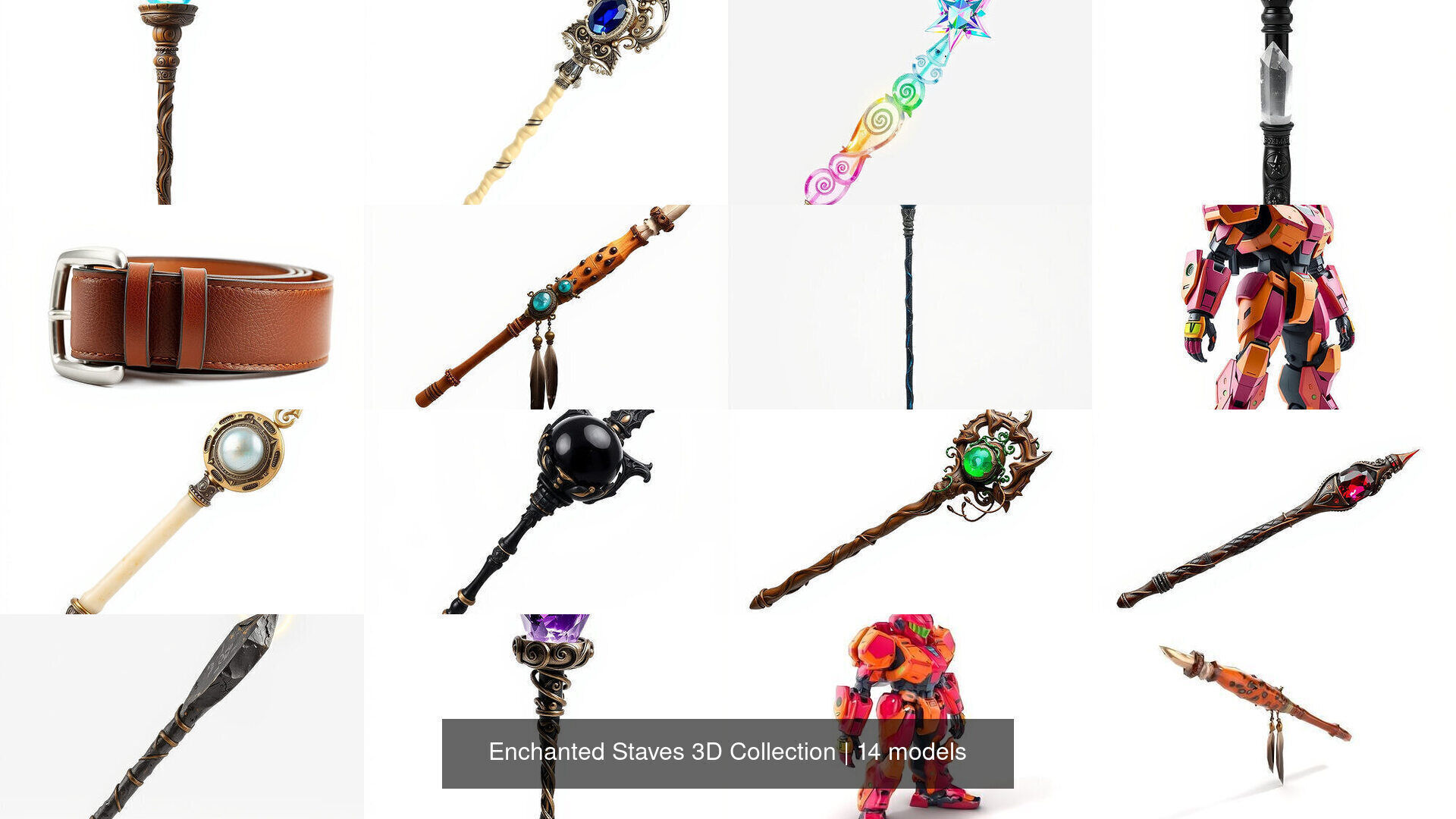 Enchanted Staves 3D Collection _18