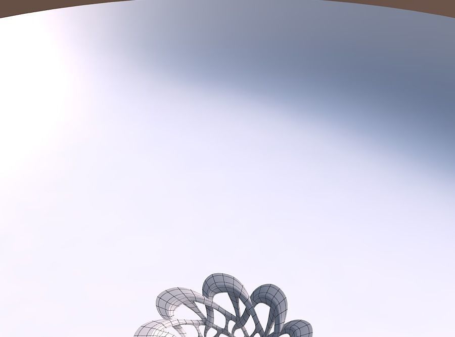 Bowl widening with interlacing sharp edged lattice widened top 3D print model_5