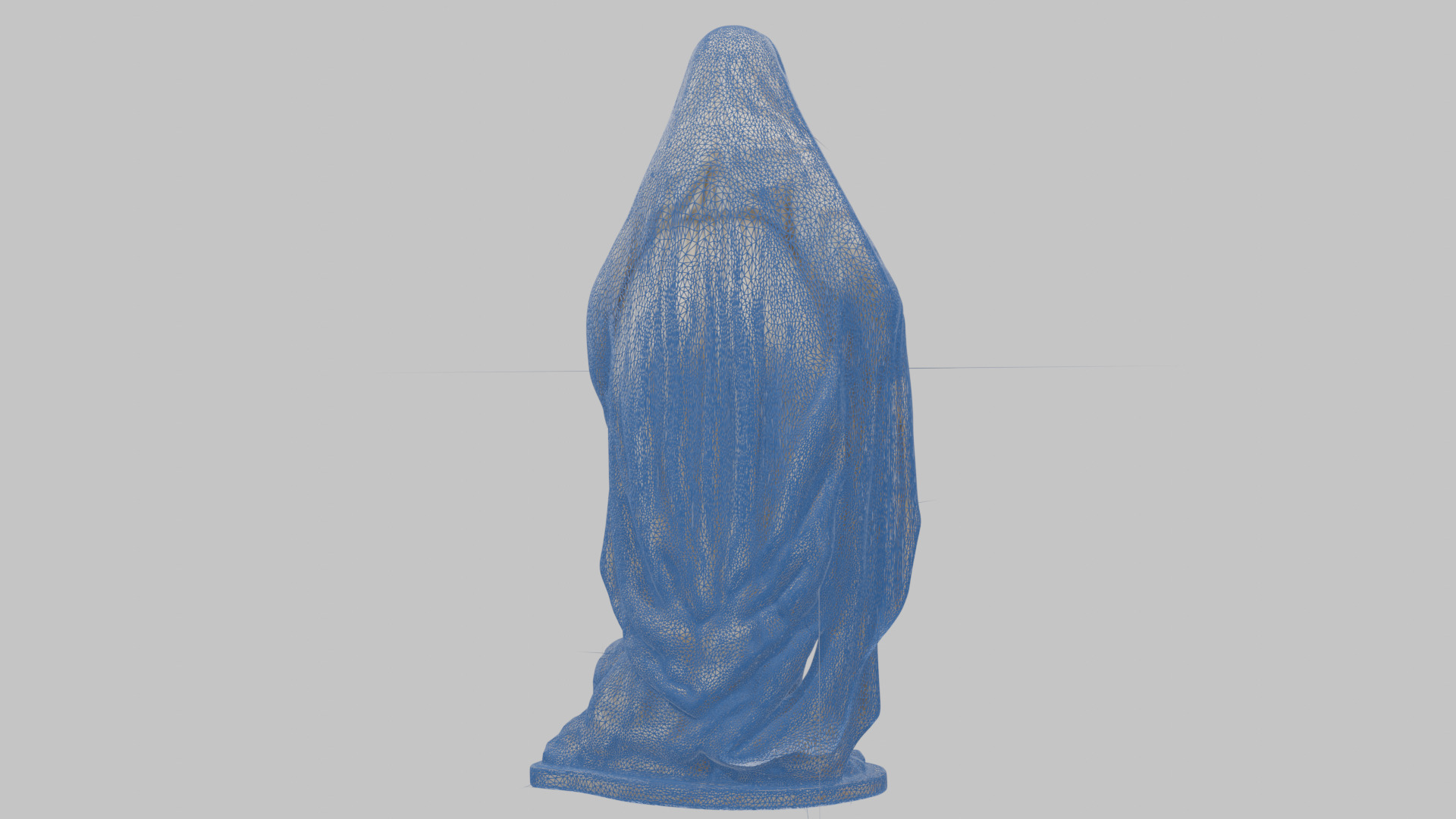 Marble Sculpture of Maria Virgen Mother Pregnant  Low-poly 3D model_40