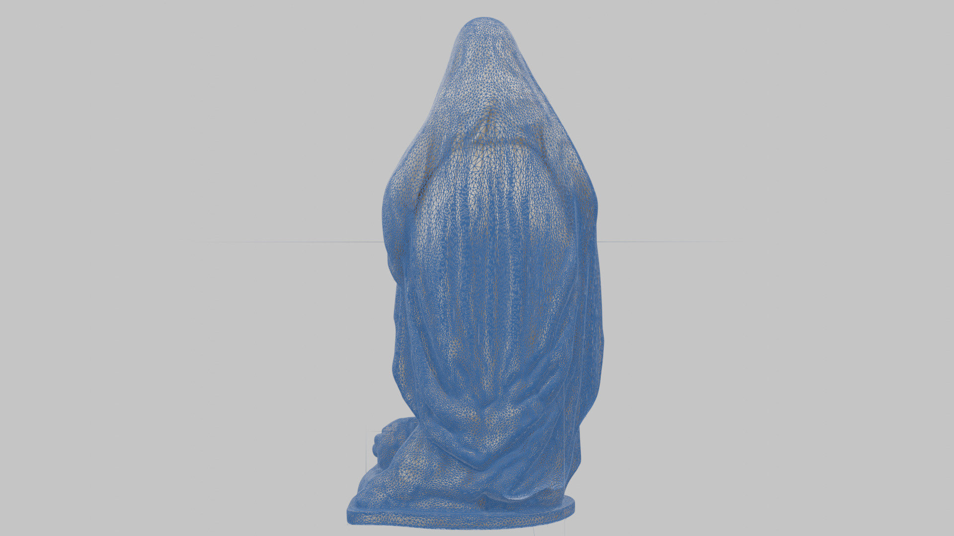 Marble Sculpture of Maria Virgen Mother Pregnant  Low-poly 3D model_41
