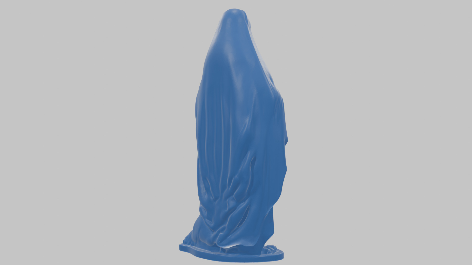 Marble Sculpture of Maria Virgen Mother Pregnant  Low-poly 3D model_23