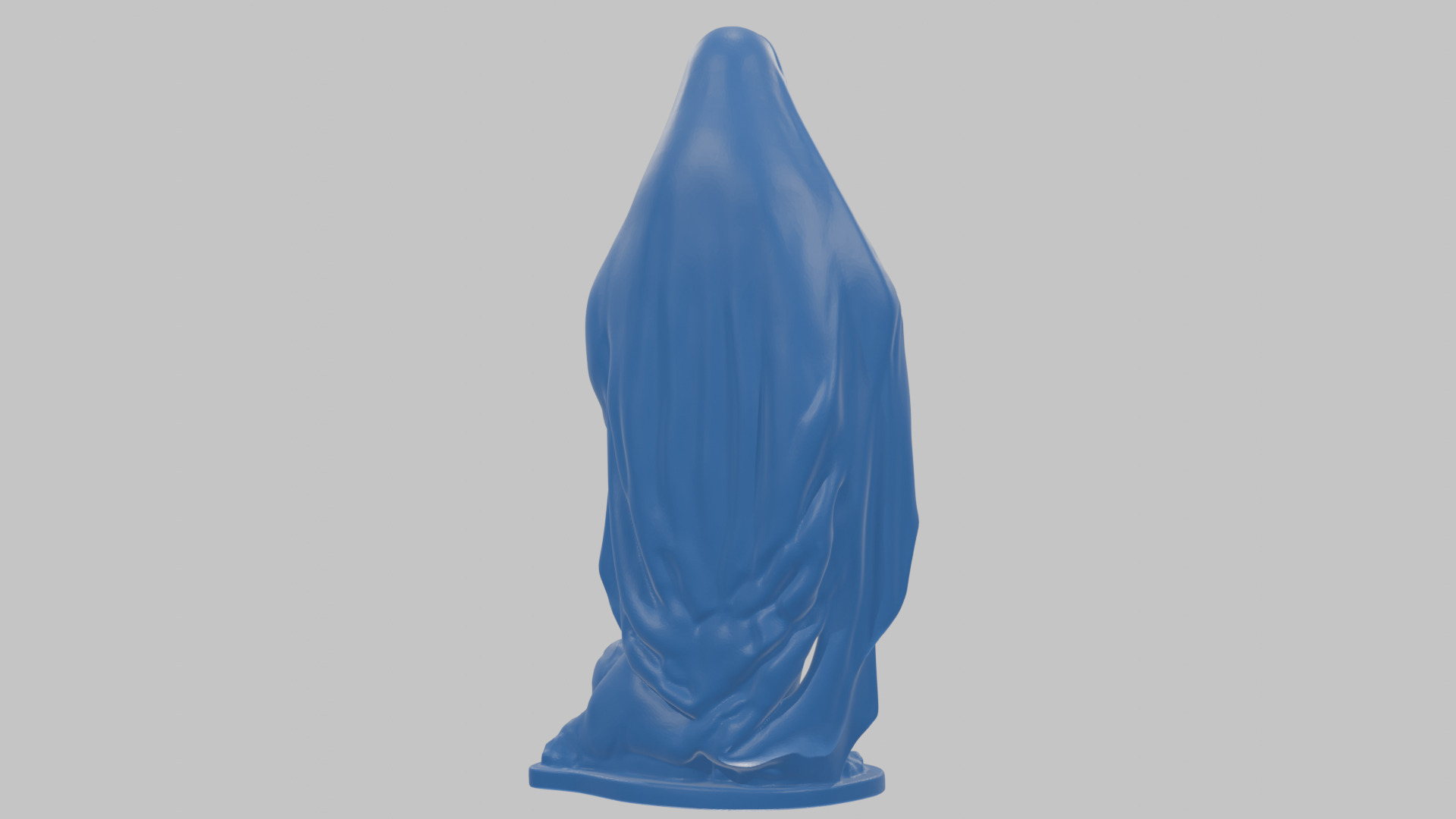 Marble Sculpture of Maria Virgen Mother Pregnant  Low-poly 3D model_24