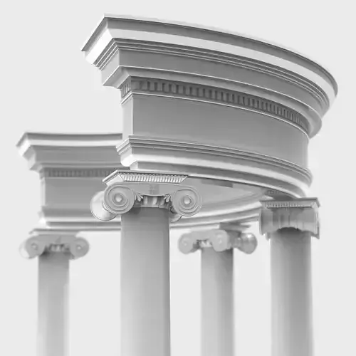 Neoclassical Circular Pavilion   3D print model