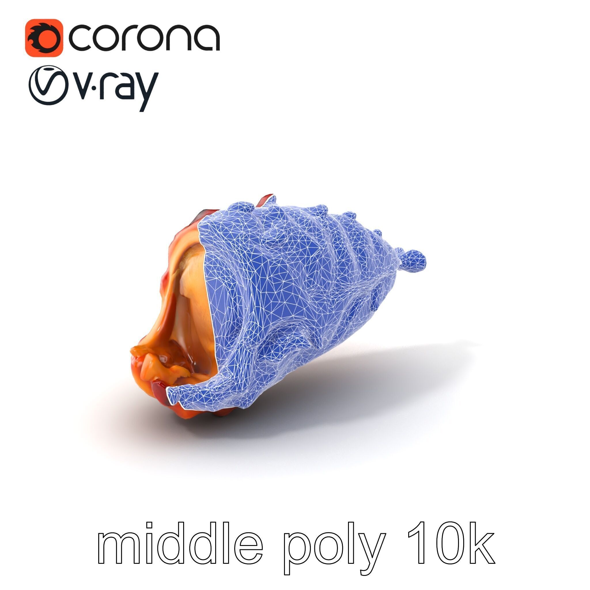 Roasted Schweinshaxe Crispy Texture Model Pack Low-poly 3D model_6