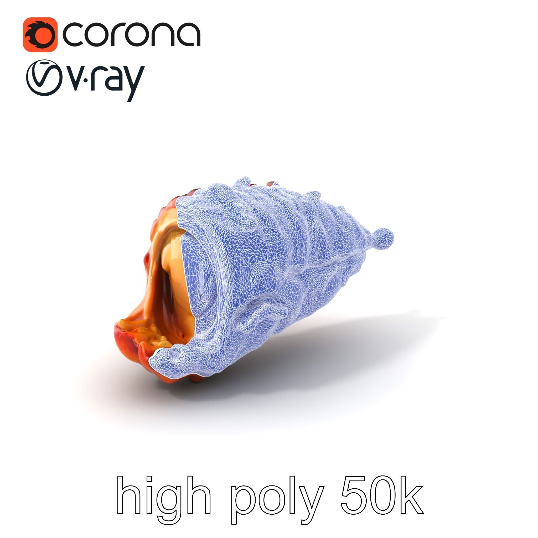 Roasted Schweinshaxe Crispy Texture Model Pack Low-poly 3D model_10