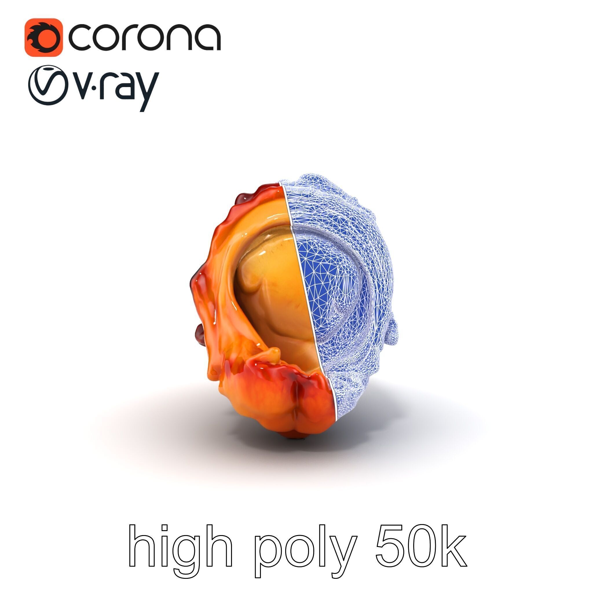 Roasted Schweinshaxe Crispy Texture Model Pack Low-poly 3D model_21