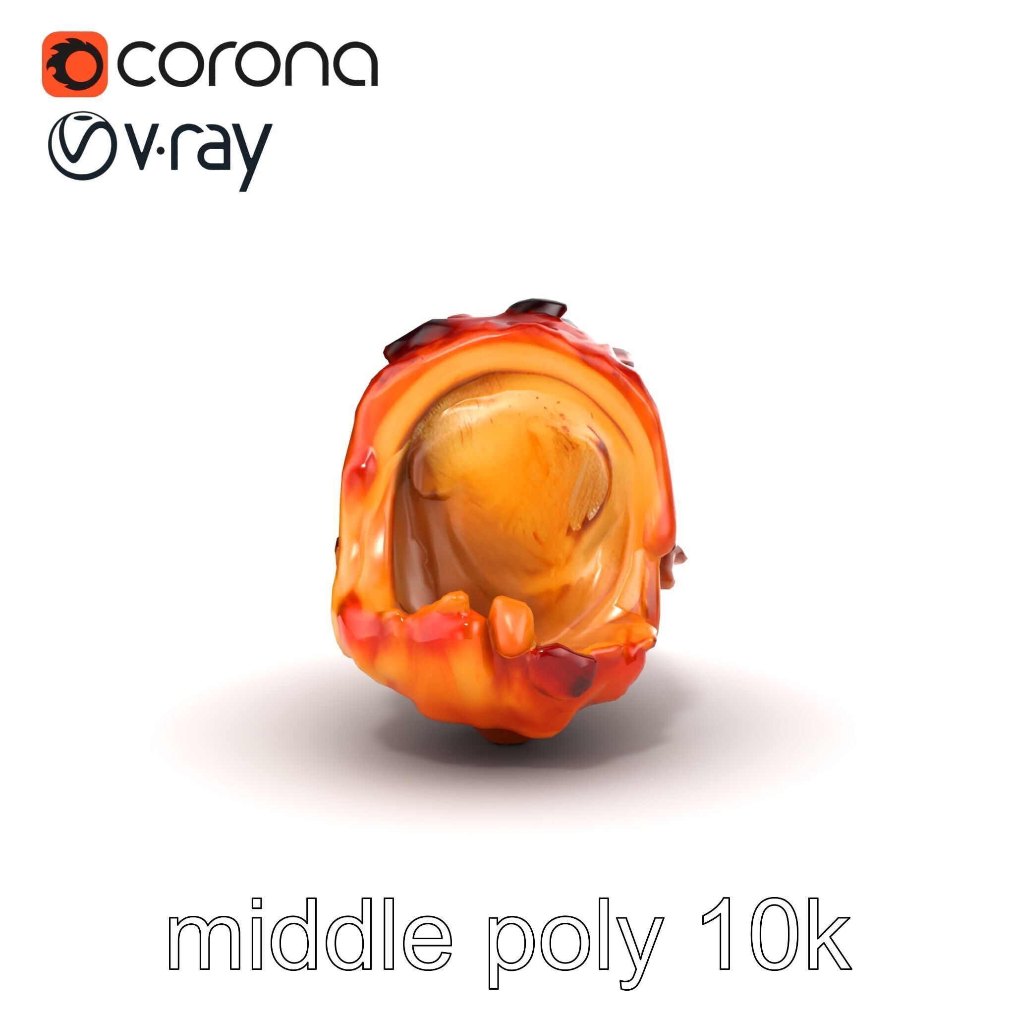 Roasted Schweinshaxe Crispy Texture Model Pack Low-poly 3D model_22