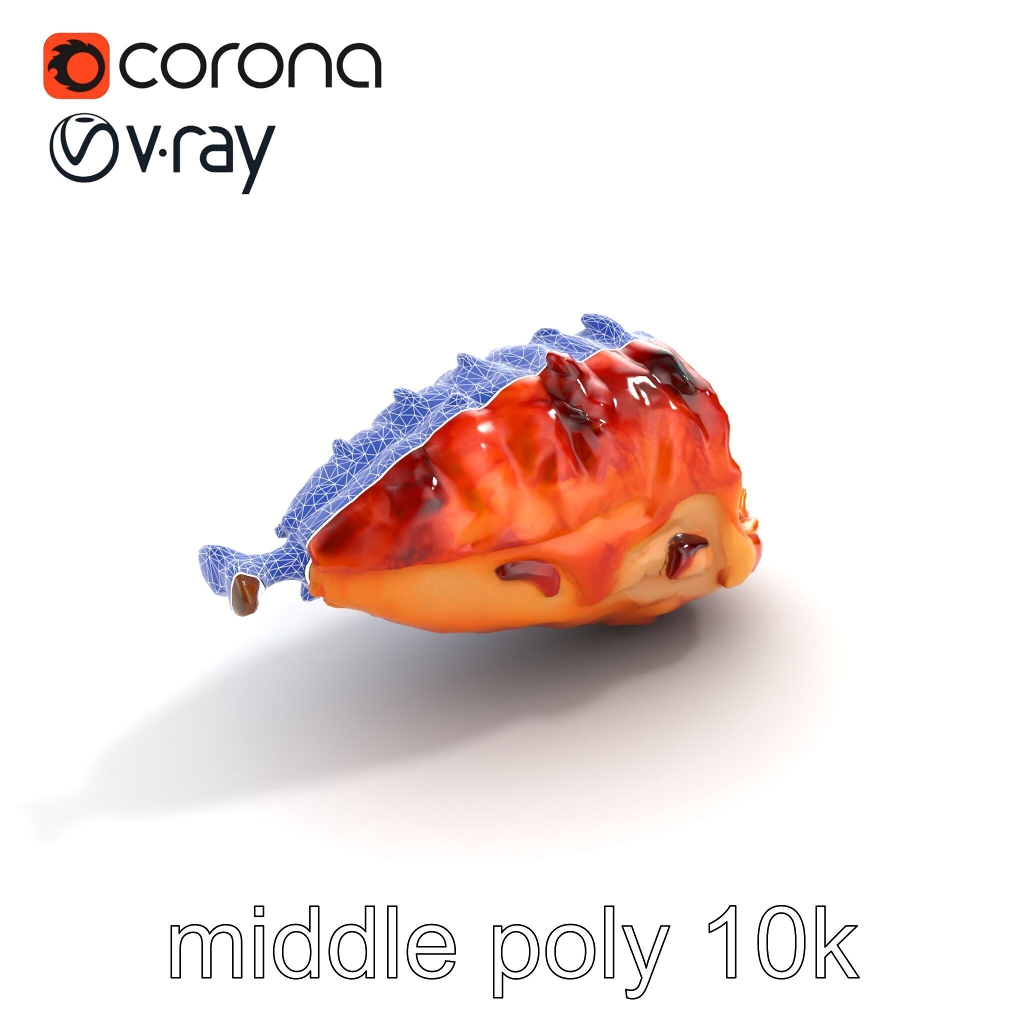 Roasted Schweinshaxe Crispy Texture Model Pack Low-poly 3D model_11