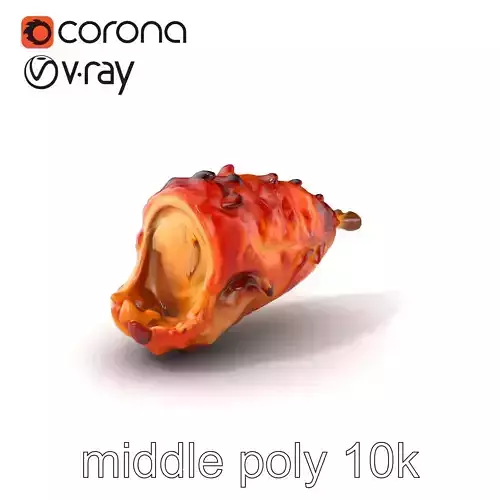 Roasted Schweinshaxe Crispy Texture Model Pack Low-poly 3D model