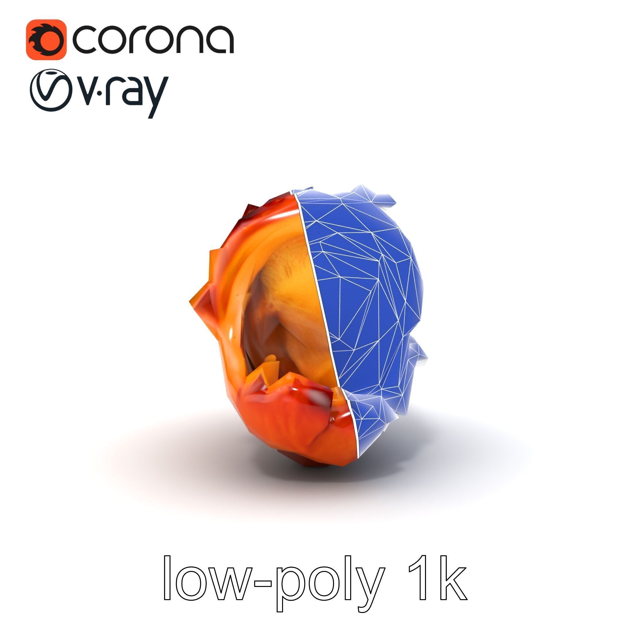 Roasted Schweinshaxe Crispy Texture Model Pack Low-poly 3D model_27