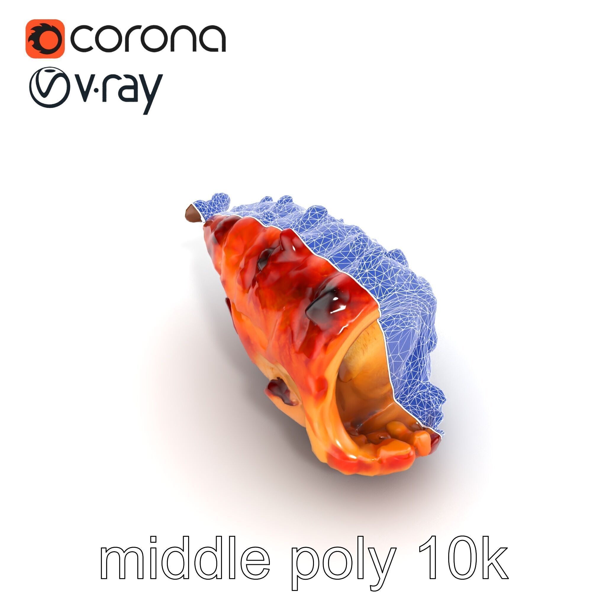 Roasted Schweinshaxe Crispy Texture Model Pack Low-poly 3D model_32