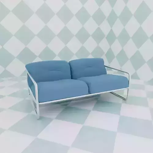 blue sofa