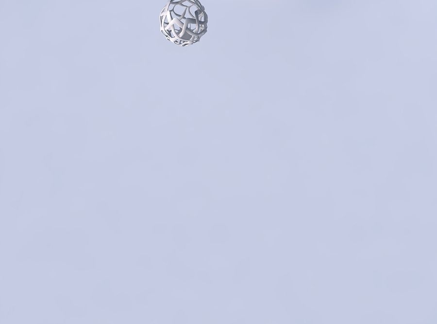 Bowl widening with interlacing lattice long neck 3D print model_2