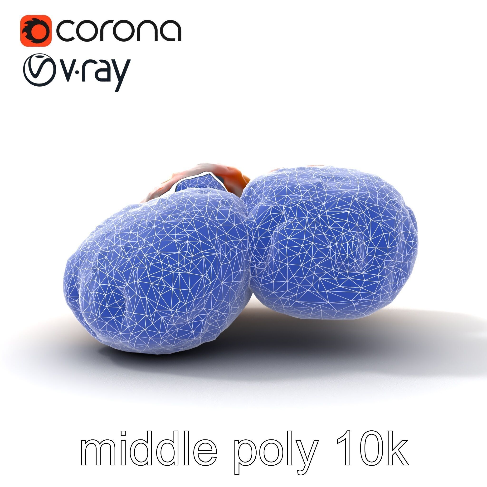 Detailed Frikadellen Meat Patties model pack Low-poly 3D model_19