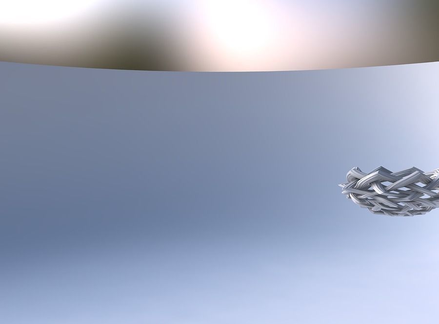 Bowl with interlacing lattice and extruded lines squeezed 3D print model_4