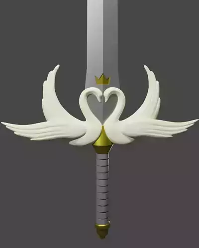 Princess Tutu - Princes Sword - Digital 3D Print Model Files 3D print model
