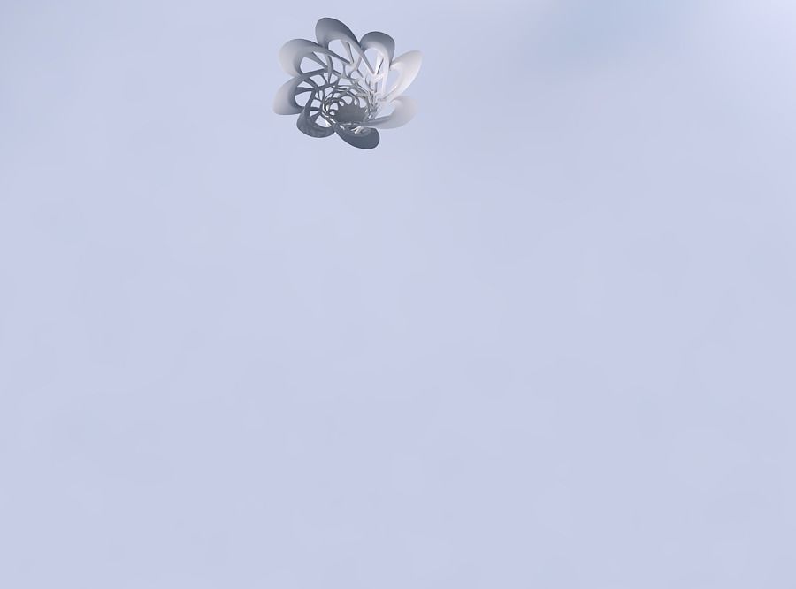 Bowl widening with interlacing sharp edged lattice streched a... 3D print model_2