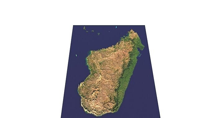 Madagascar Island 3D model