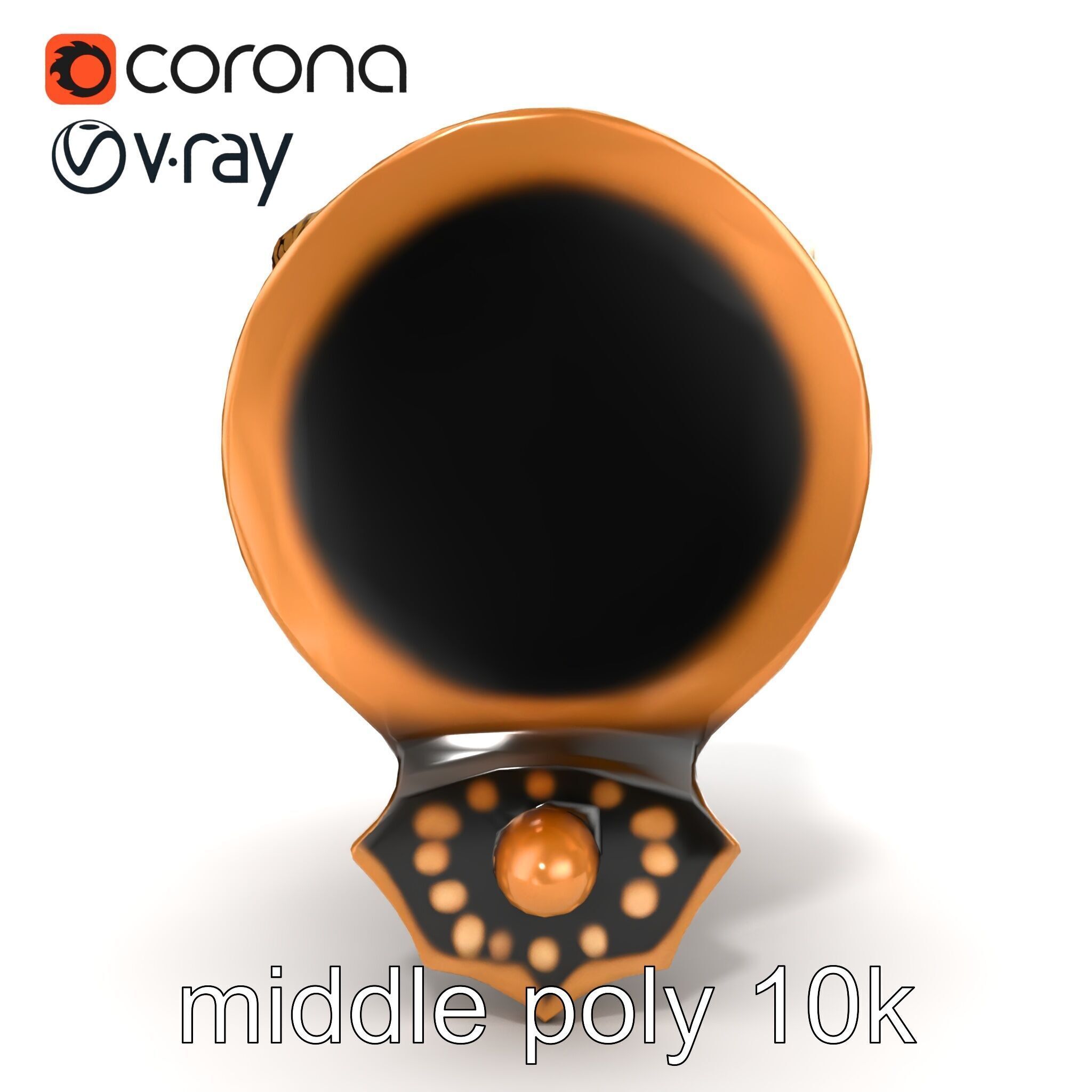 Serpent Bronze Door Handle model pack Low-poly 3D model_16