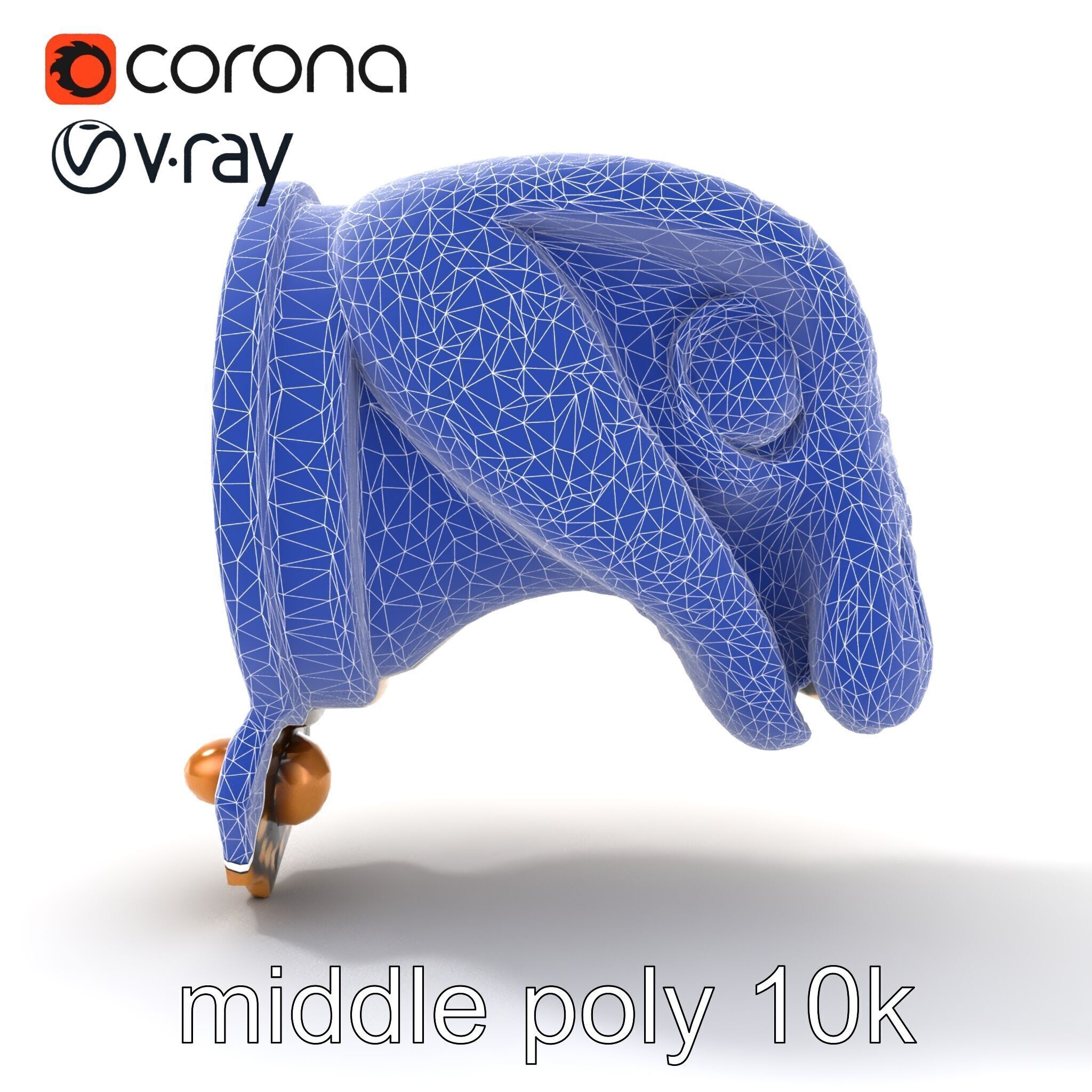 Serpent Bronze Door Handle model pack Low-poly 3D model_30